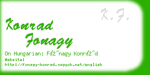 konrad fonagy business card